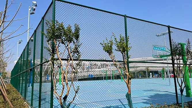Basketball Court Fence at Shijiazhuang Vocational and Technical College