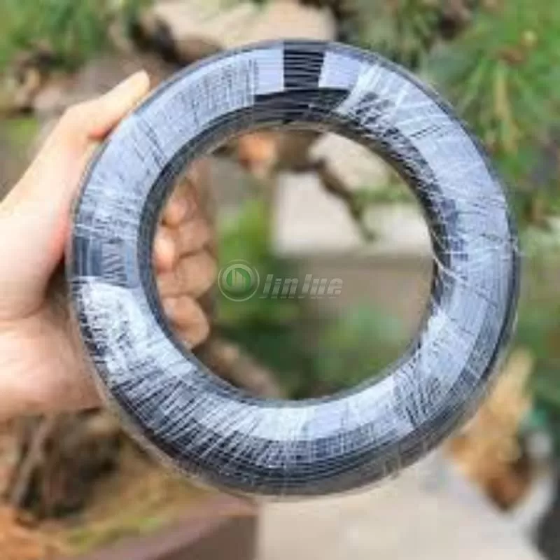 Black small coil wire